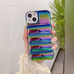 Brand New Holographic Puffer IPhone 12 Pro Max Case. 📱
